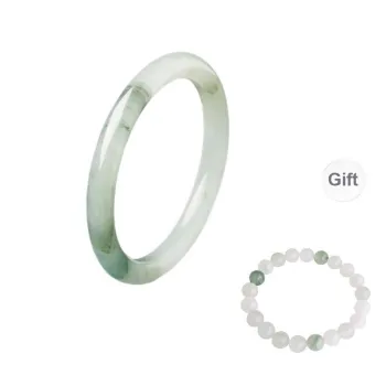 Jing Ruyu Tianshan Jade New Chinese Style Chinese Fashion Trend Floating Flower Bangle Women's