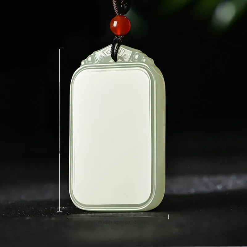 KUNYUYAO Pendants White Jade/Pale Greenish White Jade Unisex-18