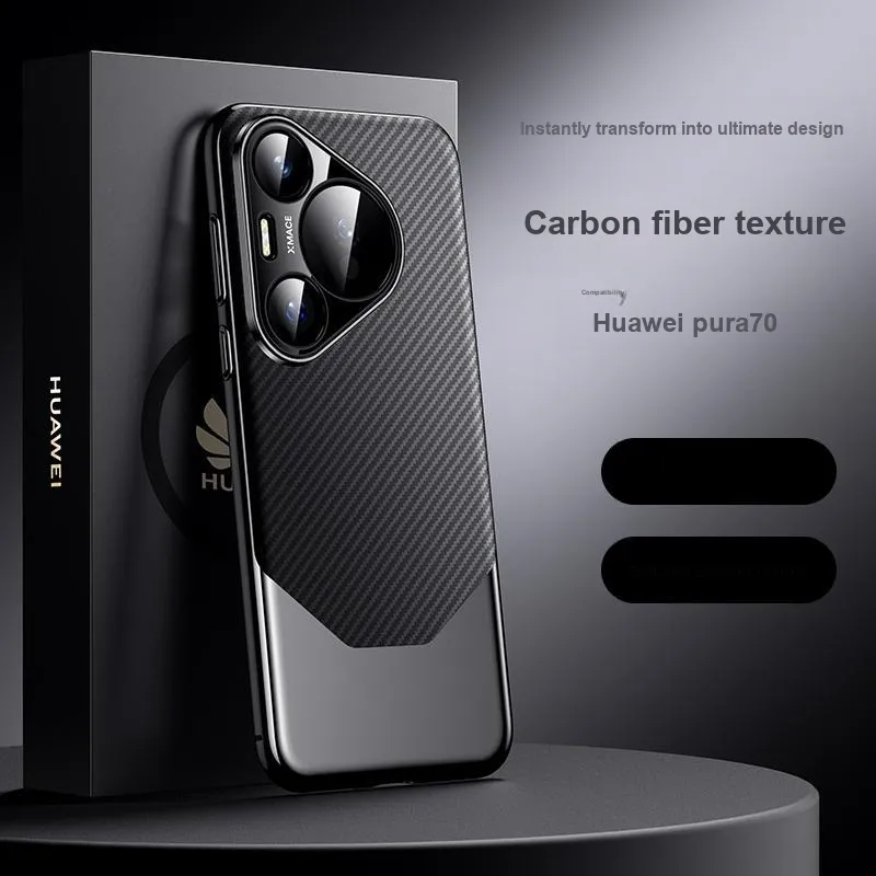 BOLIANSHI Vegan Leather Material Phone Cases Compatibility Huawei Pura70/70 Pro/Ultra Fashion High End Business Case-3