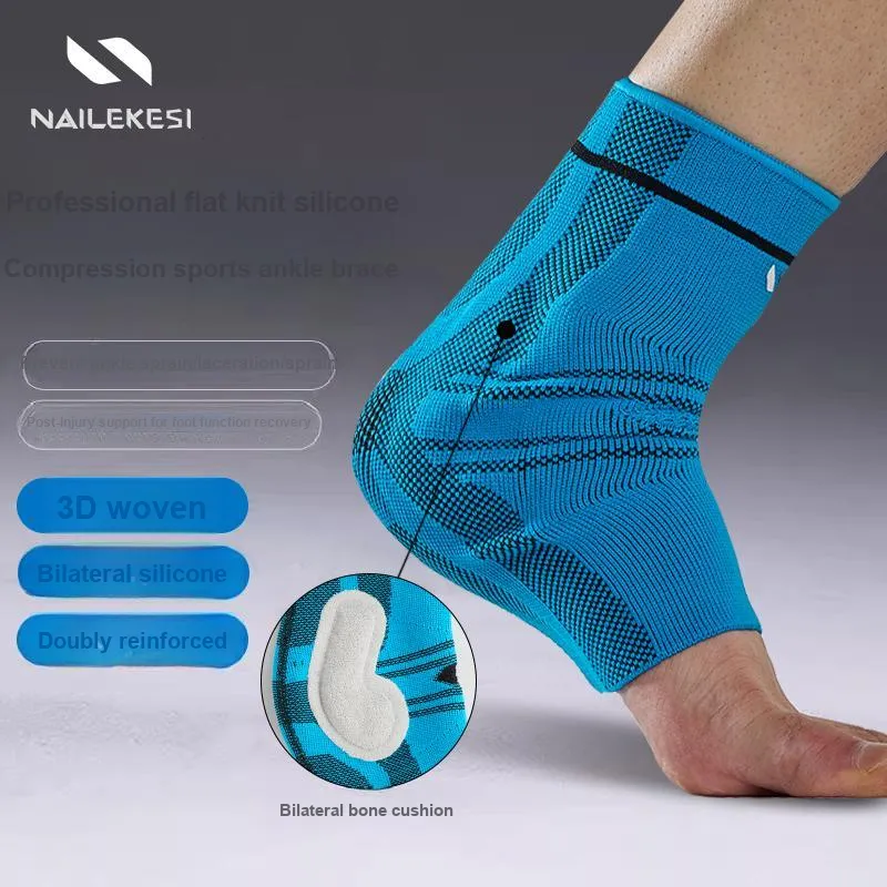 NAILEKESI Ankle Braces Soccer Basketball Running Cycling Skiing Unisex Nylon Elastane-4