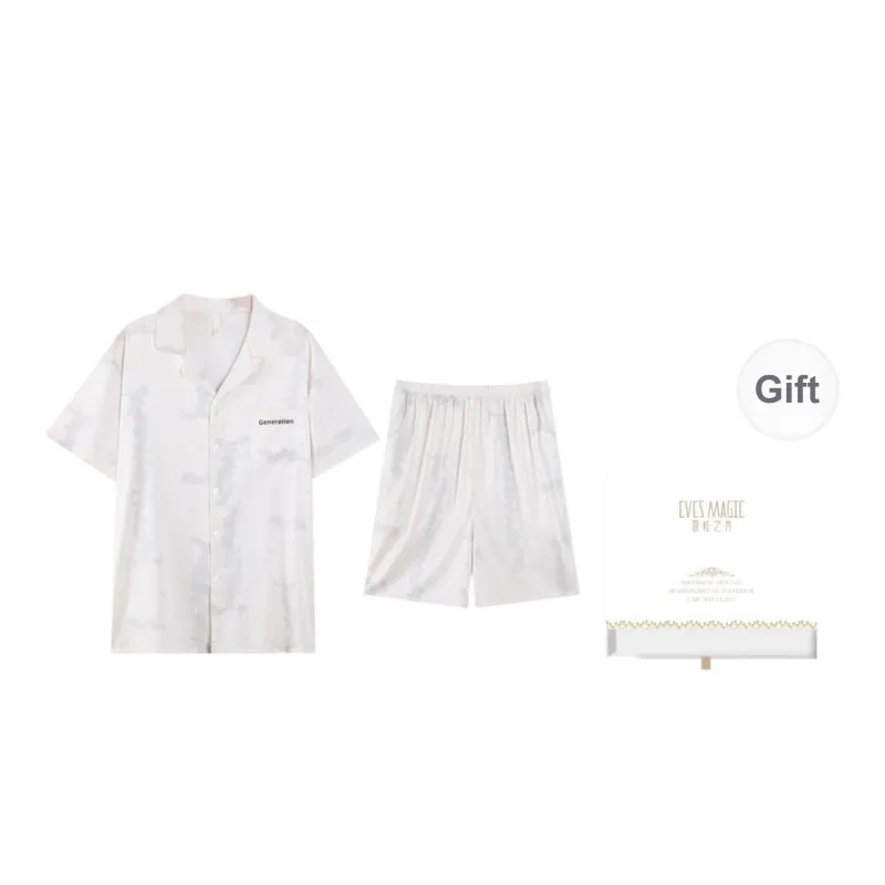 XIA.WA.ZHI.XIU Pajama Set Men's Gift Box Set Image Color-0