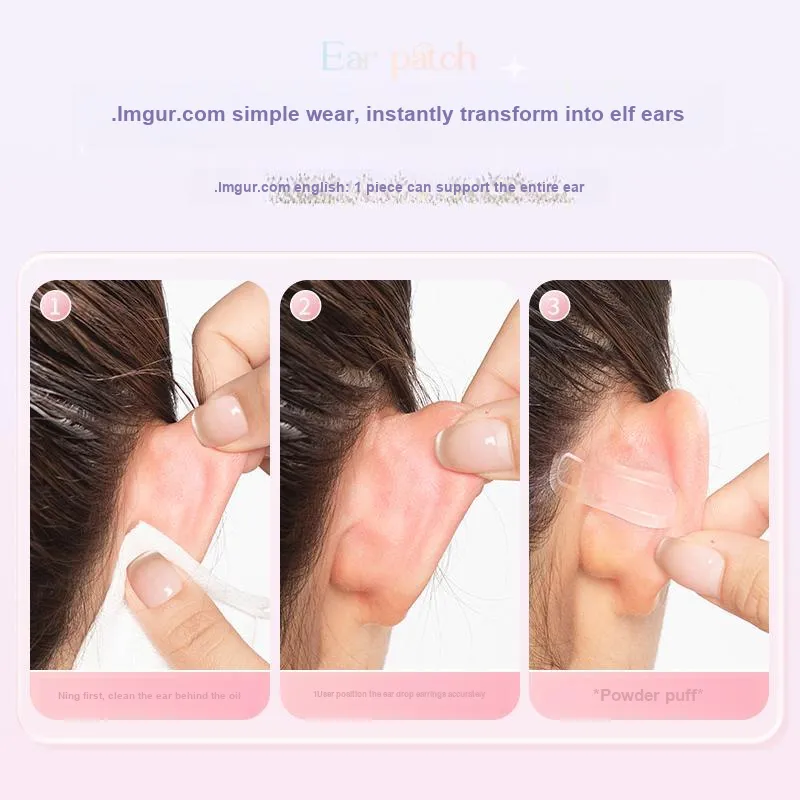 FEILINKA Ultra Invisible Elf Ear Patch Stand-Up Ears Slim Face Shape Support Orthodontic-4