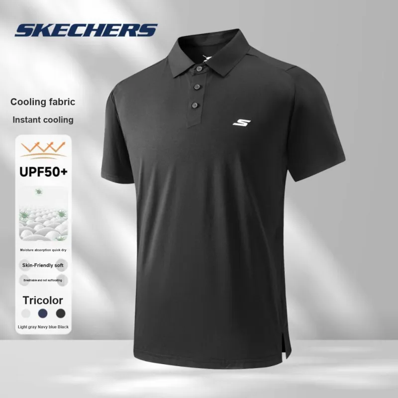 Skechers Polo Shirts Unisex Black 01TS-2