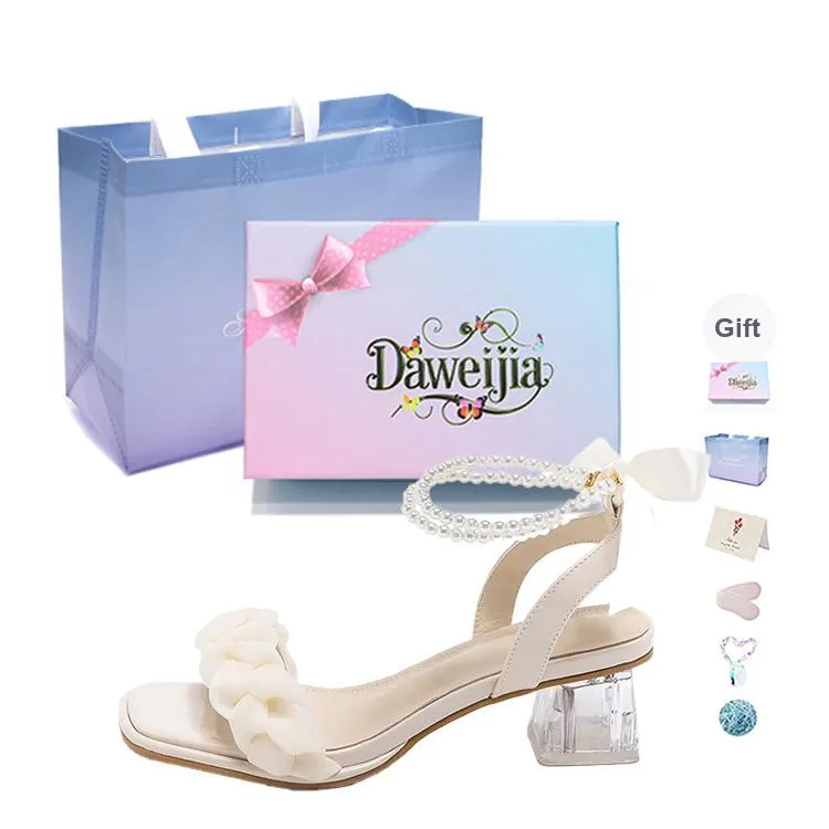 Dawei's House One Strap Sandals Women's Gift Box Set-10