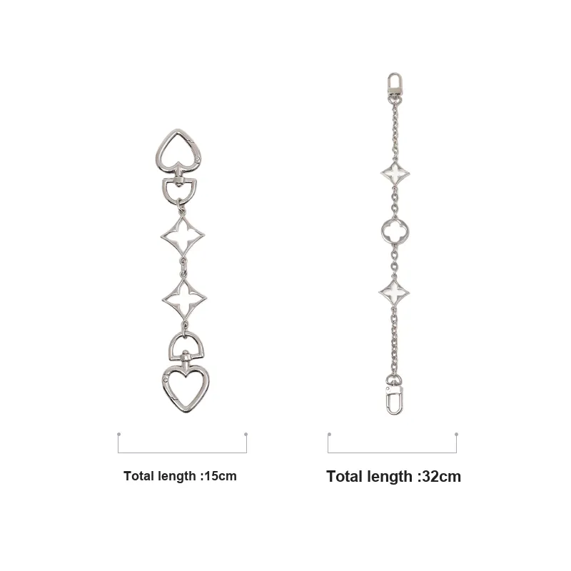 Gloya Metal Bag Accessory Women's Silver-5