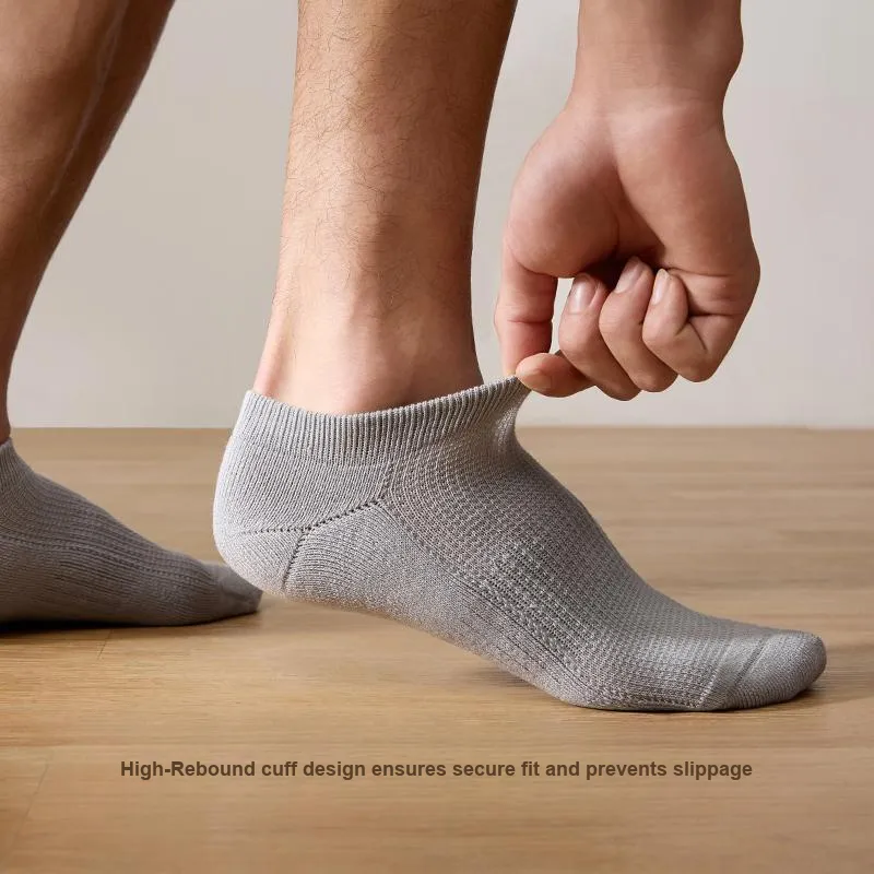 YOUKESHU Ankle Socks Men's Shopping Bag 5 Pack-23