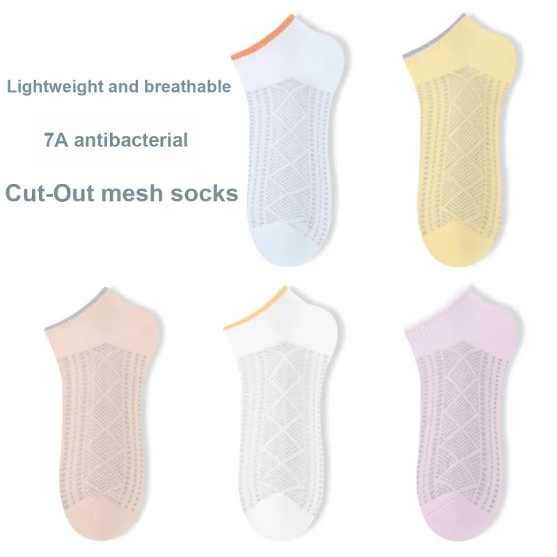 H YXIANG Ankle Socks Women's 5 Pairs Mixed Color-1