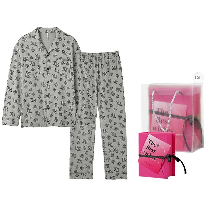 DAMOS·LOVE Pajama Set Men's Gift Box Set Black-11