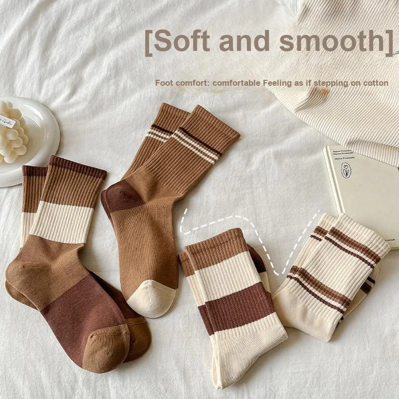 Lan Miao Mid Calf Socks Women's 5 Pack-8