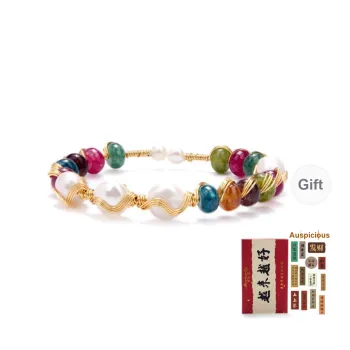 MEOBURLIY Colored Glaze Bracelets Unisex