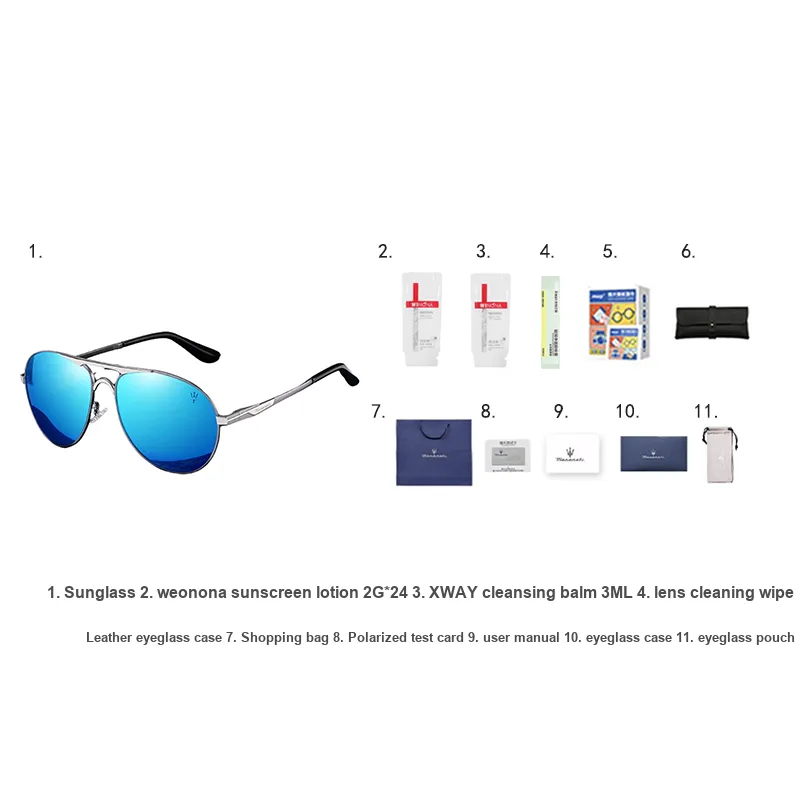Maserati Aviator Sunglasses Unisex-13