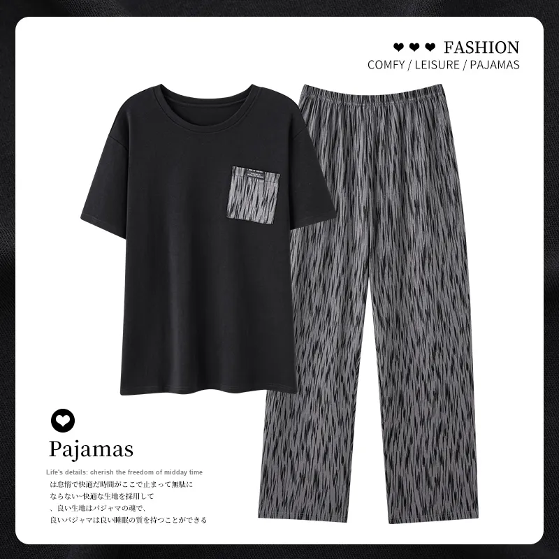 CAIHENGTONG Men Pajama Sets-7
