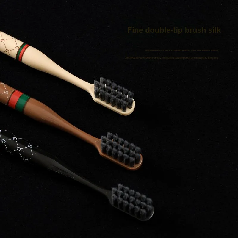 DOLEK Luxury Soft Hair Toothbrushes Wide Head Antibacterial Gum Sensitive Portable Print Controller For Adults-5