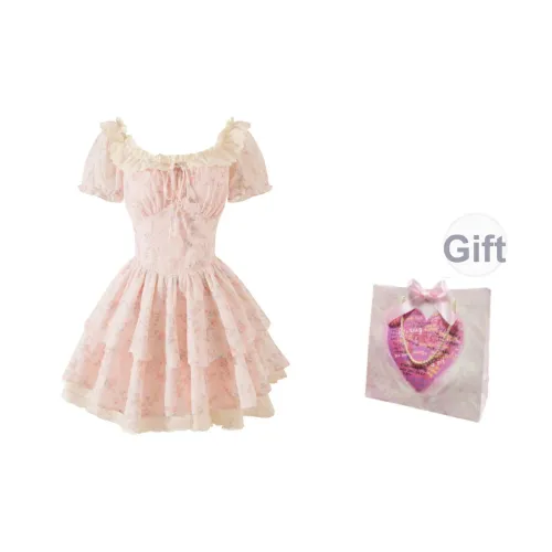 COSYISM Короткое платье с короткими рукавами женское