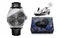 Silver Case Black Dial Black Leather Strap