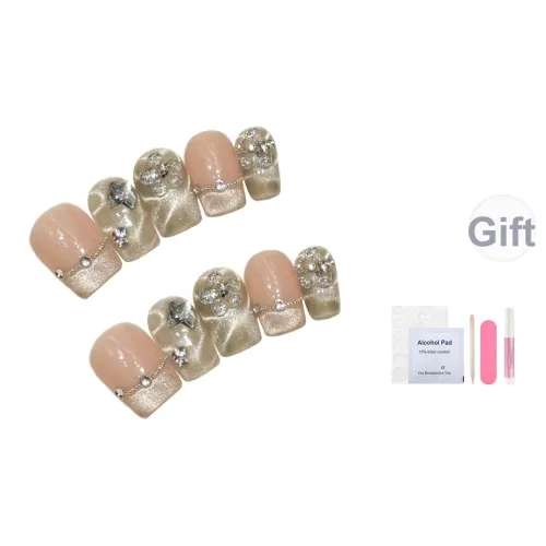 Song Biography Премиум Белый Улучшенный Ручной Фальшивый Ногтей 15 мм Короткий ЛАДЬЯ