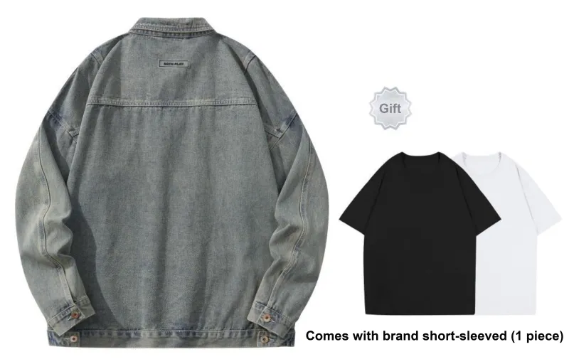 BOTH PLAY Denim Jackets Unisex-7