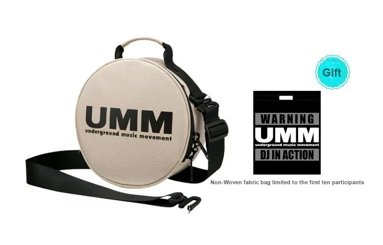 UMM Nylon DJ Head Mounted One Shoulder Handbag Small Size Unisex Multicolor-8