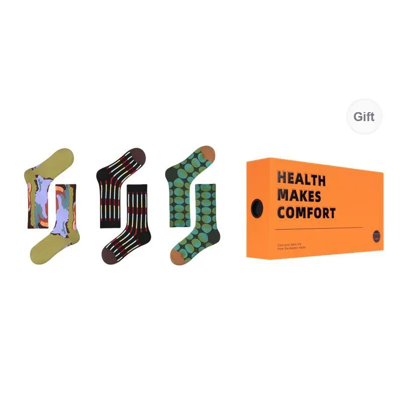 Vine Color Mid Calf Socks Women's 3 Pack-8