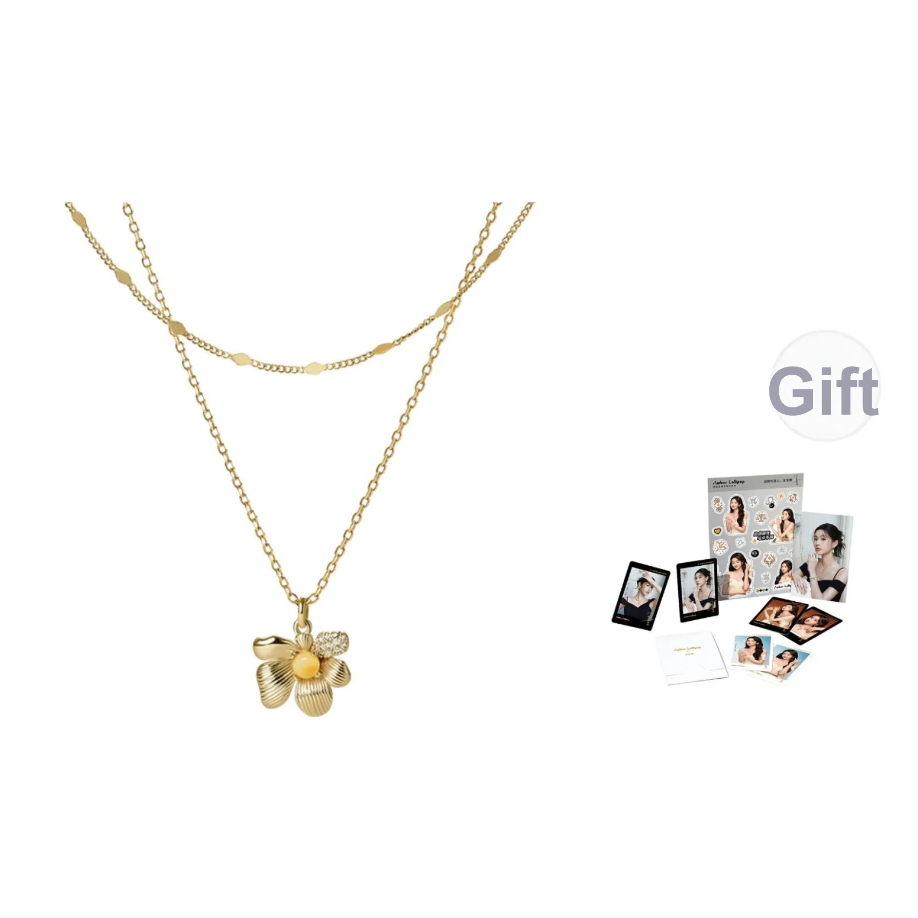 Amber Lollipop Fiery Sun Collection Сплав Ожерелья Женские