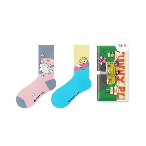 PL Носки Crew Унисекс 2 упаковки Сумка для покупок Смешанный цвет