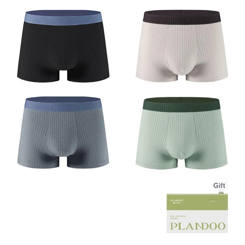 PLANDOO Underpants Men's Gift Box Set Of 4-5