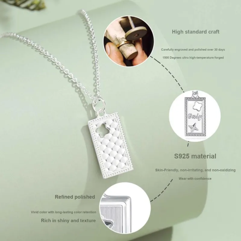JESCAKOO S925 Silver Necklaces Unisex-4