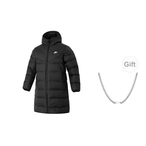 Nike Down Jackets Unisex Black Includes Necklaces