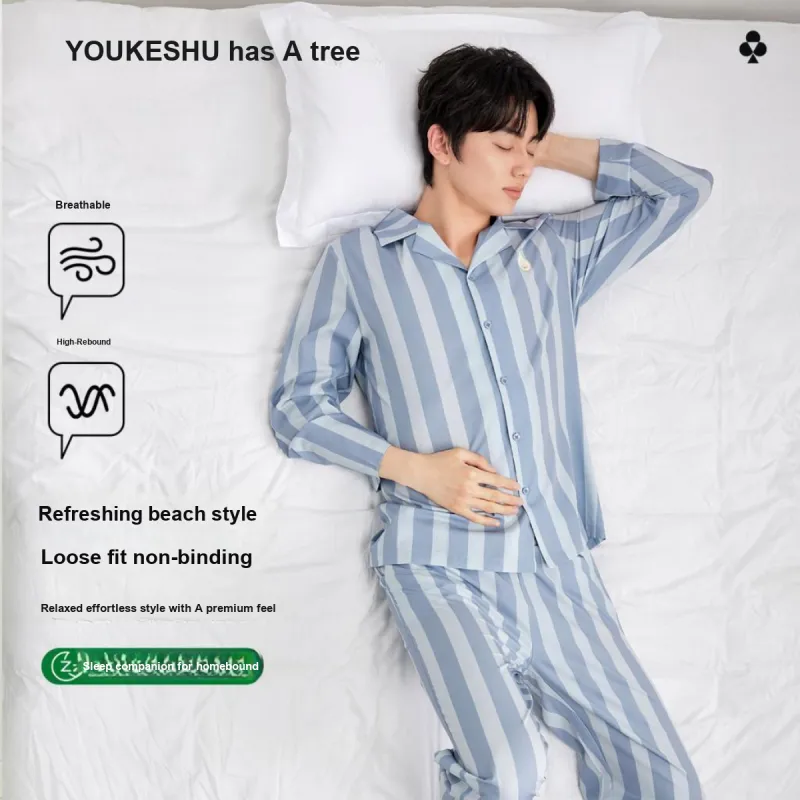 YOUKESHU Pajama Set Men's Shopping Bag-2