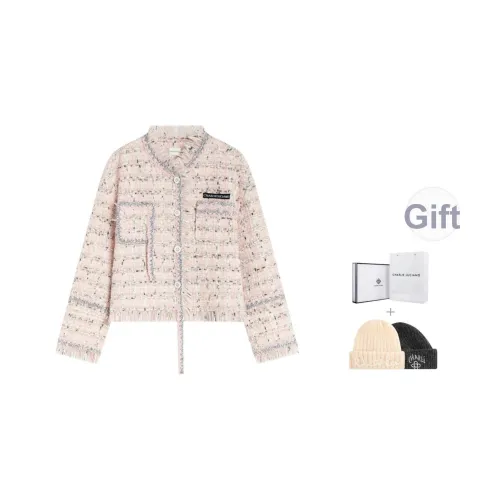 Charlie Luciano Светло-розовый Коробка + Шапки и Кепки Случайный цвет и стиль Унисекс Куртки