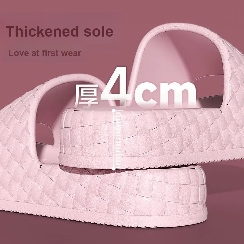Lighthearted Classic Style Fashionable Check, Non Slip EVA Home Sole, Like Slippers-5
