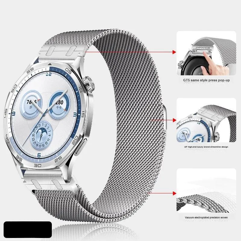 Watchbond Compatible With Huawei GT5 Watch Bands All Unisex-1