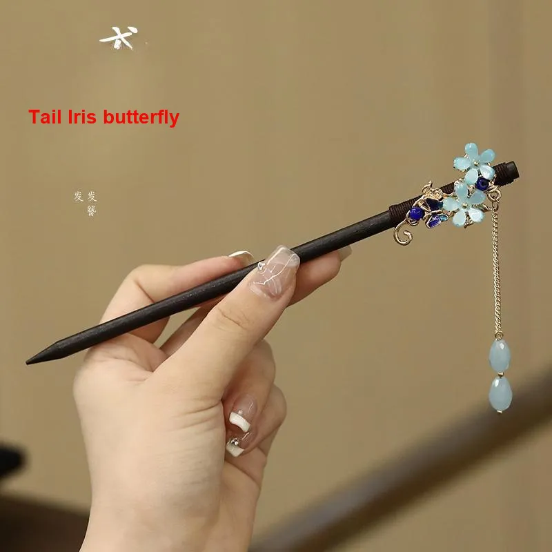 Pink Empress Wooden Hairpins Women's-4