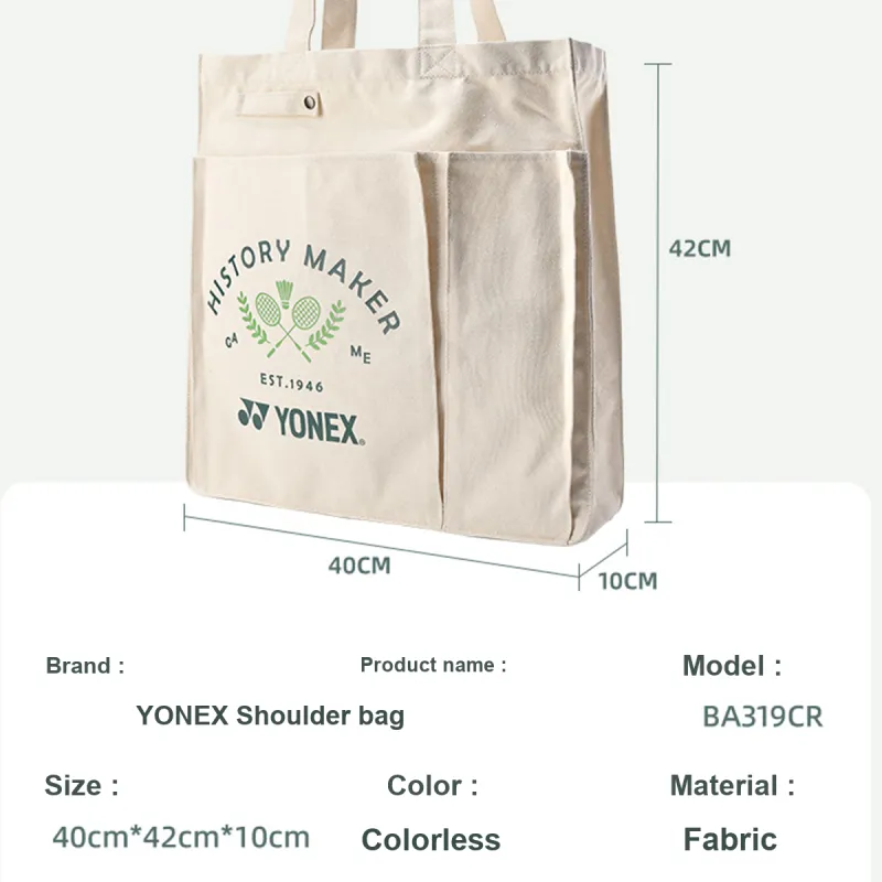 YONEX Badminton Racket Bags 2 Pcs Shoulder Bag White Unisex-3
