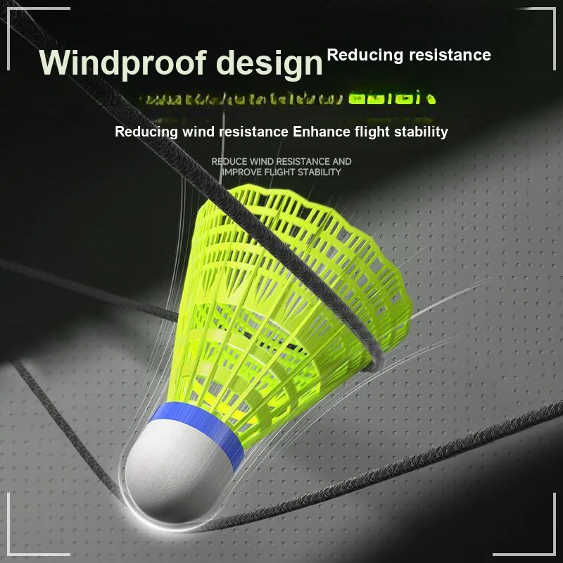 SND Nylon Shuttlecock 3 Pack Nylon Indoor Outdoor Entertainment Training Shuttlecocks-5