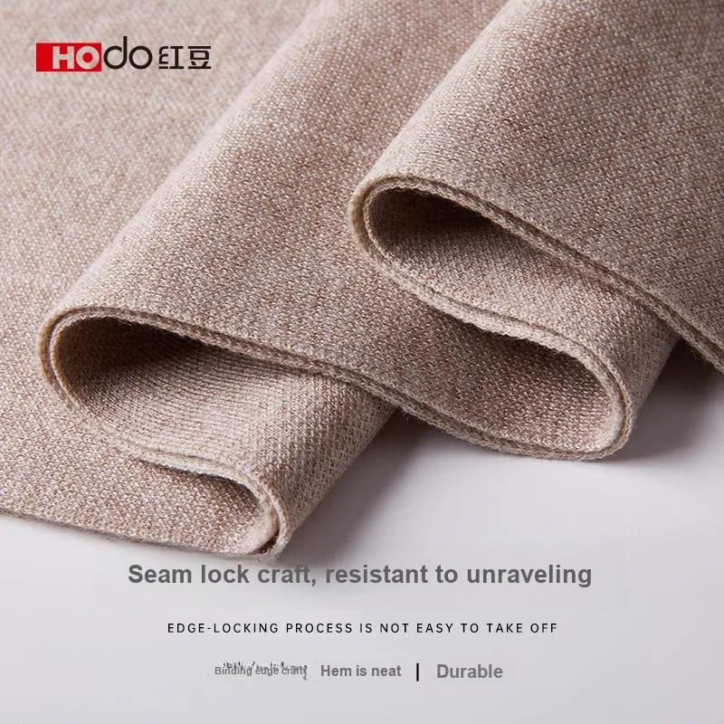 Red bean Knit Scarves Men-17