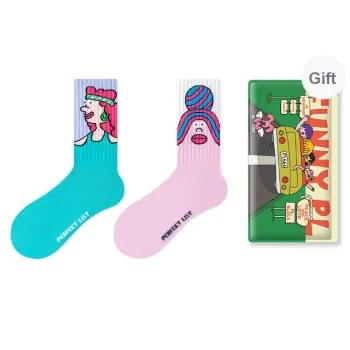PL Mid Calf Socks Unisex Shopping Bag 2 Pack