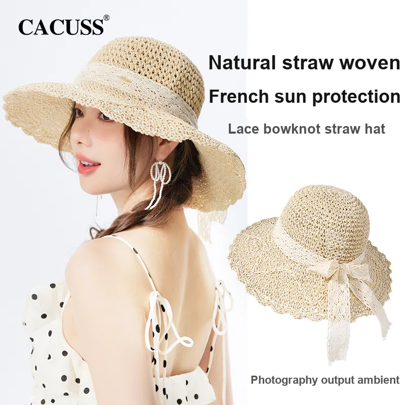 CACUSS Junior Cellulose Material Straw Hat Women's-4