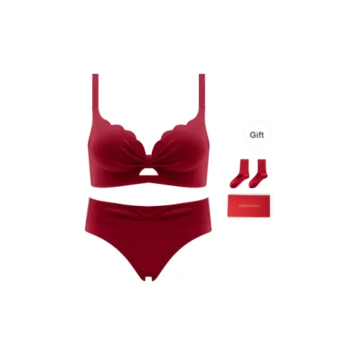 FENGEMEI Бургунди Наборы одежды Женское нижнее белье