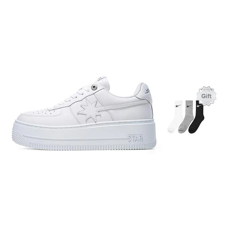 Starwalk Soldier Low Top Skateboard Shoes Unisex White-6