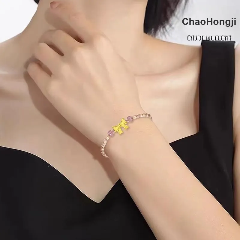 CHJ JEWELLERY Gold Bracelet Women's-3