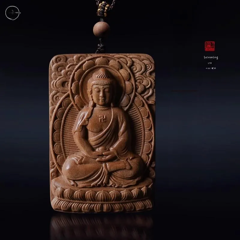 DALONG Old Mountain Sandalwood Pendants Unisex-6