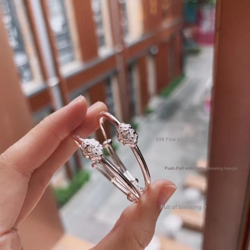 NSAOT 999 Fine Silver Bangles Kids'-2