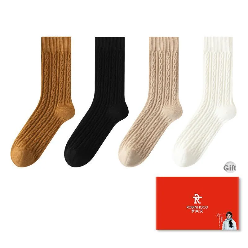 ROBINHOOD Mid Calf Socks Women's Box 4 Pack-0