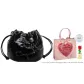 Black, Limited I Love You Shopping Bag+Rose Building Blocks