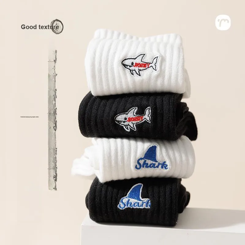 Temooues Mid Calf Socks Unisex 5 Pack-1
