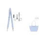 Taro Purple-Perforated Set