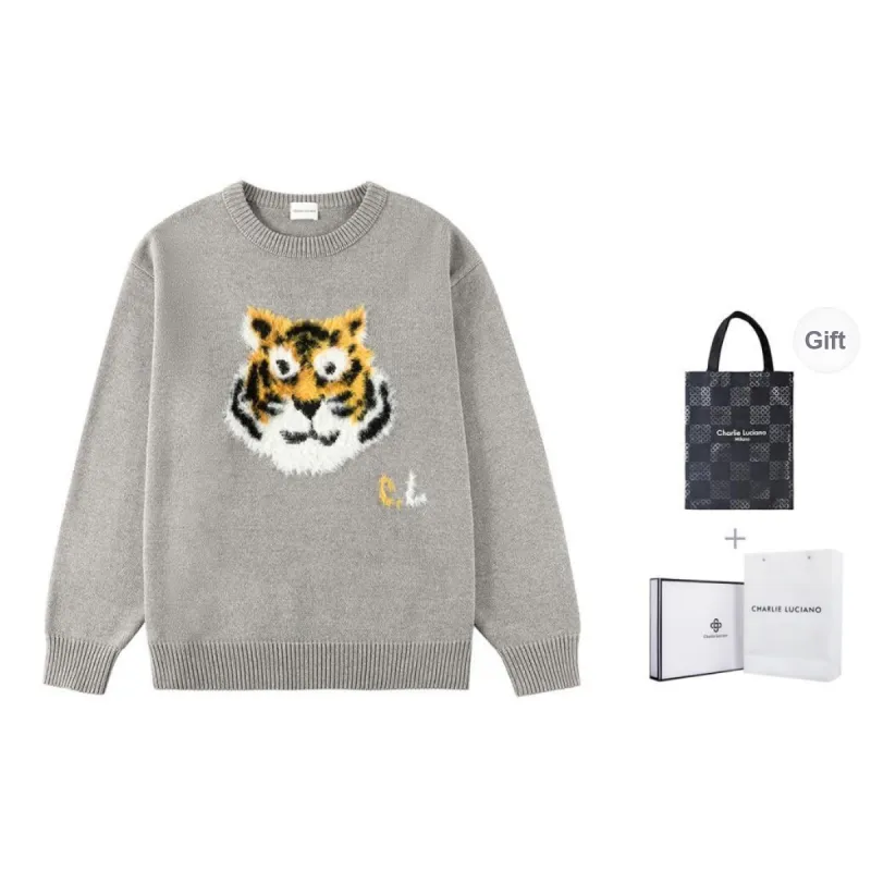 Charlie Luciano Sweater Unisex Gray-2