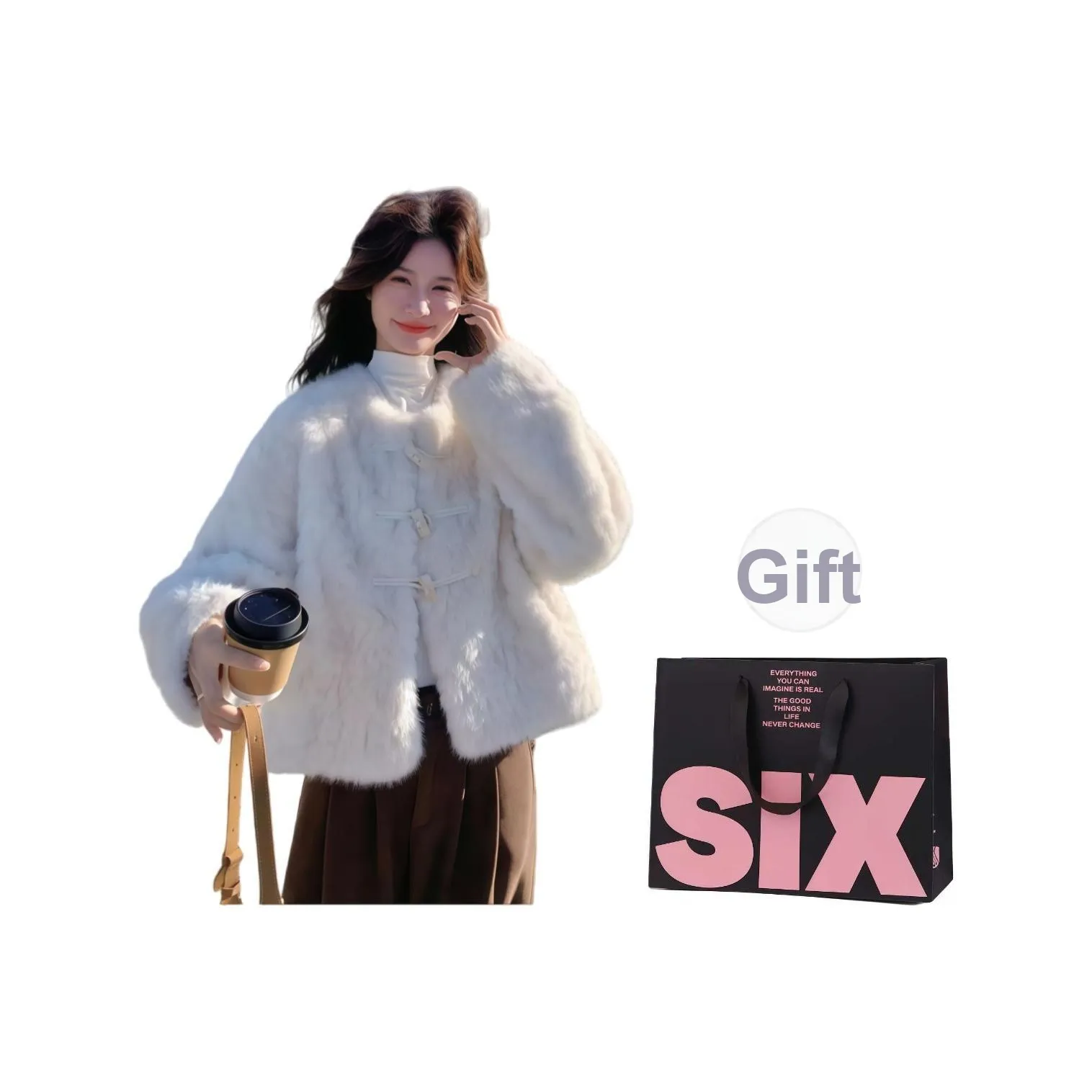 CTRTRC Ecru Женская меховая одежда