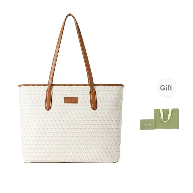 VANESSA HOGAN Polyvinyl Chloride Artificial Leather One Shoulder Tote Handbag Medium Large Women's Pink/Brown-18